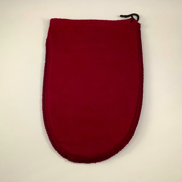 Allen Edmonds Burgundy Felt Drawstring Dust Bag - Picture 4 of 6